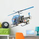 Bubble Top Helicopter Wall Decal