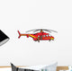 Red Helicopter Wall Decal
