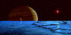 Jupiter and Its Moon Wall Decal