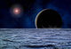 Distant Star Illuminates Extrasolar Wall Decal