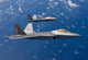 Two F-22 Raptors Fly Wall Decal Design 3