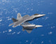 Two F-22 Raptors Maneuver Wall Decal Design 2