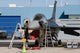 Maintenance Personnel Work F-16 Wall Decal