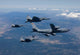 Kc-135r Stratotanker Refuels Three Wall Decal