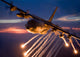 C-130 Hercules Releases Flares Wall Decal Design 1