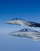 Two F-15 Eagles Fly Wall Decal Design 3