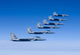 Six F-15 Eagles Fly Wall Decal