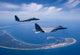 Two F-15 Eagles Fly Wall Decal Design 2