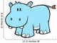 Cute Little Baby Hippo Wall Decal