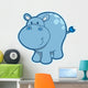 Little Spotted Hippo Wall Decal