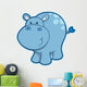 Little Spotted Hippo Wall Decal