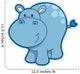 Little Spotted Hippo Wall Decal