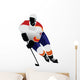Skating Player Hockey Silhouette Wall Decal