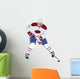 Hockey Defensive Player Silhouette Wall Decal