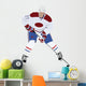 Hockey Defensive Player Silhouette Wall Decal
