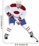 Hockey Defensive Player Silhouette Wall Decal