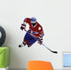 Offensive Play Hockey Silhouette Wall Decal