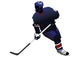 Receiving Player Hockey Silhouette Wall Decal