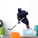 Receiving Player Hockey Silhouette Wall Decal