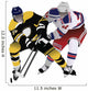 Rumbling Players Silhouette Hockey Wall Decal