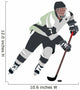 Skating Silhouette Hockey Wall Decal