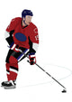 Hockey Player Wall Decal