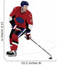 Hockey Player Wall Decal