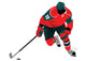 Playing Hockey Wall Decal