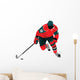 Playing Hockey Wall Decal