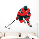 Playing Hockey Wall Decal