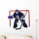 Playing Hockey Goalie Wall Decal