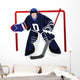 Playing Hockey Goalie Wall Decal