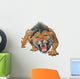 Homotherium Aggressively Roaring Wall Decal