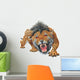 Homotherium Aggressively Roaring Wall Decal