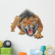 Homotherium Aggressively Roaring Wall Decal