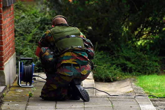 Soldier Belgian Army Investigating Wall Decal