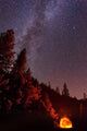Milky Way over Mountain Wall Decal