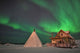 Northern Lights above Village Wall Decal Design 5