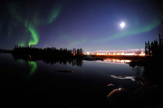 Aurora Borealis over Long Wall Decal Design 7