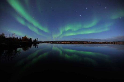 Aurora Borealis over Long Wall Decal Design 2