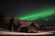 Aurora Borealis over Cabin Wall Decal