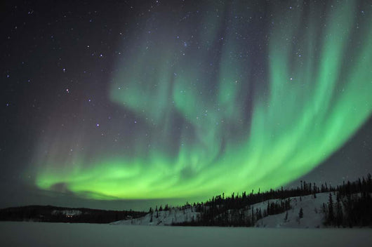 Aurora Borealis over Prosperous Wall Decal Design 3
