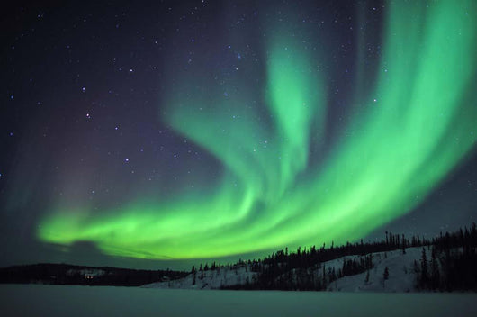 Aurora Borealis over Prosperous Wall Decal Design 2