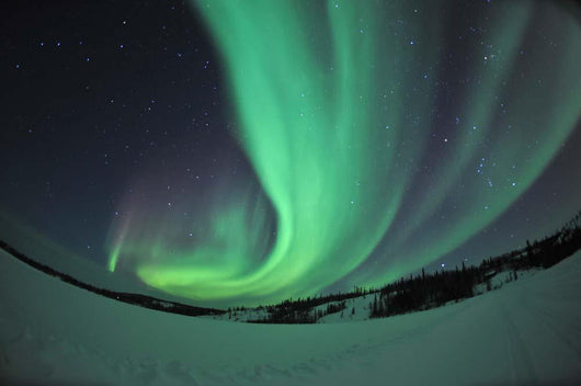 Aurora Borealis over Prosperous Wall Decal Design 1