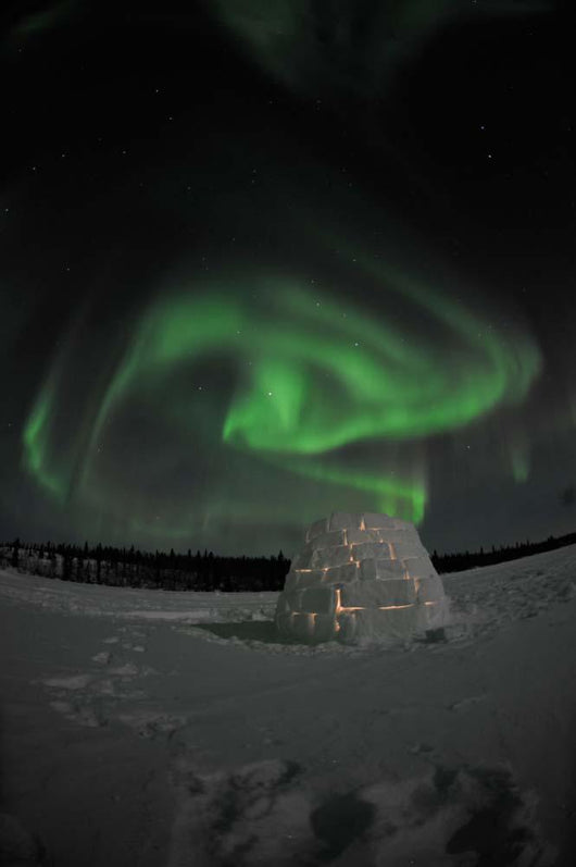 Aurora Borealis over Igloo Wall Decal Design 8