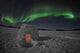 Aurora Borealis over Igloo Wall Decal Design 1