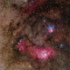 Lagoon Nebula and Trifid Wall Decal