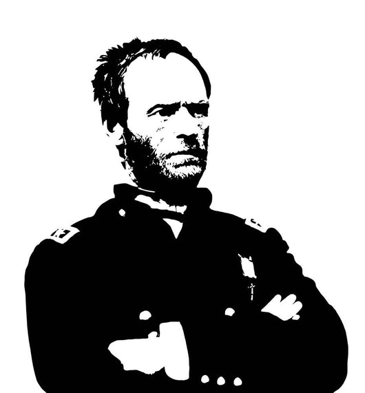 General Sherman Vector Portrait Wall Decal