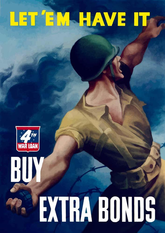 Digitally Restored War Propaganda Wall Decal Design 231