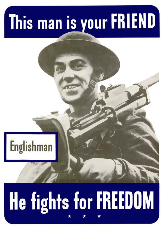Digitally Restored War Propaganda Wall Decal Design 208